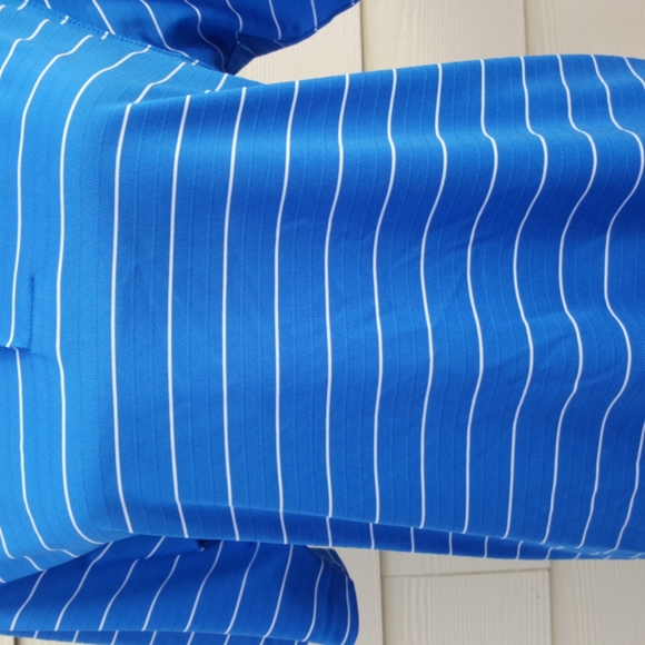 CHAMPION GOLF Blue Stripe Unisex Polo Golf Shirt (Men's - S, Women's - M) - Picture 5 of 12